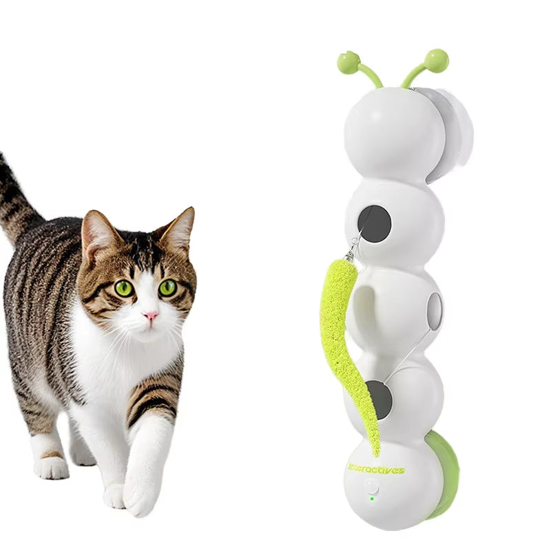 Factory Price Modern Eco-Friendly Plastic Feather Interactive Cat Toy Smart Motion Activated Whack Hole Teaser Automatic Moving